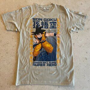 Dragon Ball Z Super Mens' Son Goku Super Hero Kanji Anime Graphic T-Shirt, Sz M